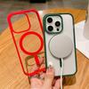 Luxury Transparent Magnetic Phone Case for iPhone 15 14 12 11 13 Pro Max Mini X XS XR 7 8 Plus for Magsafe Charge Acrylic Cover