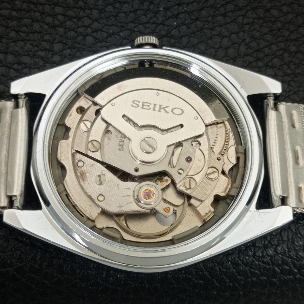 REFURBISHED VINTAGE SEIKO AUTOMATIC 6309A JAPAN MENS WHITE DIAL WATCH a442729-1