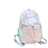Stilvoller Damen-Farbblock-Leichtrucksack für Outdoor-Sport, Wandern, Radfahren und Reisen