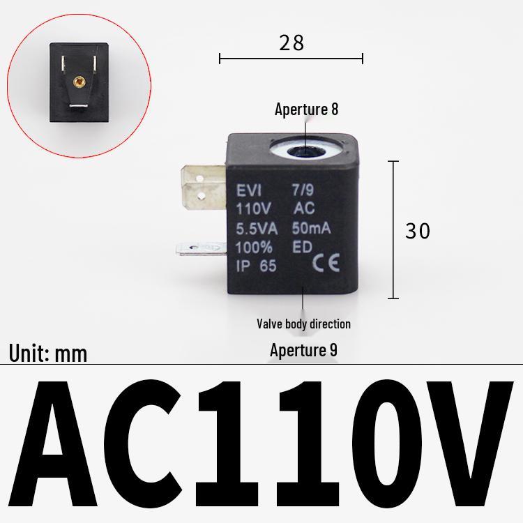 Pneumatic Solenoid Valve 4V210, DC24V/AC220V/12V/36V/110V, with Terminal Plastic Housing