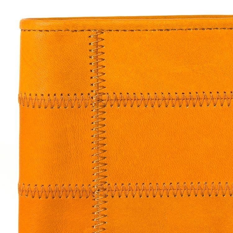 Bifold Wallet Made by Official Baseball Glove Manufacturer Genuine Leather Bifold Wallet Large Capacity Wallet with Coin Purse Wallet DPC802 Black