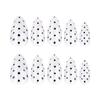 Black Polka Dot Almond Shape Wearable False Nails