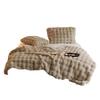 Tuscany Faux Rex Rabbit Bubble Fleece A-Class Double-Sided Office Nap Blanket