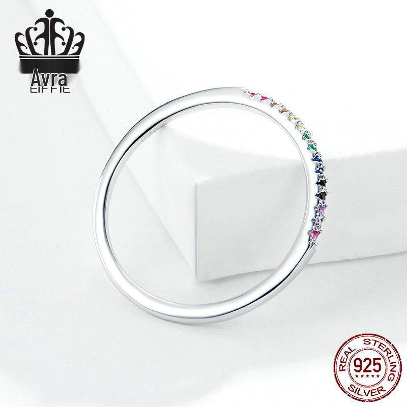 Aifle Sterling Silver S925 Zircon Ring - Simple Fashion Jewelry.