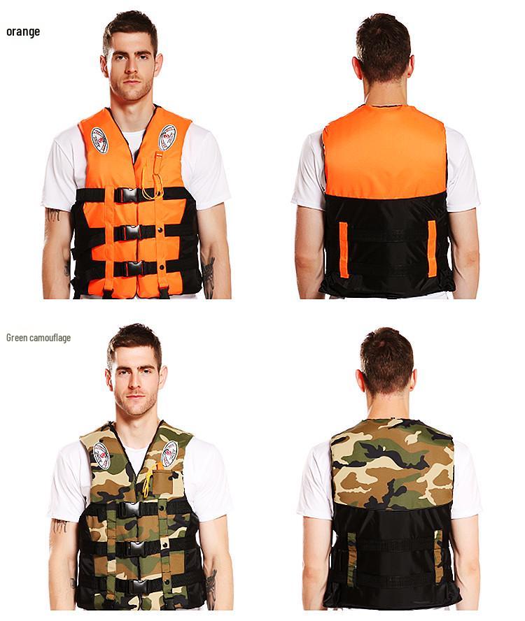Přenosná dospělá vesta s výtlakem pro rybaření a plavání - Letní protipovodňová a záchranná vesta