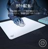 Lovicool Gaming Glass Mouse Pad, Non-Slip, Durable, Tempered Glass for FPS Games and Office Use, 400x450mm, White