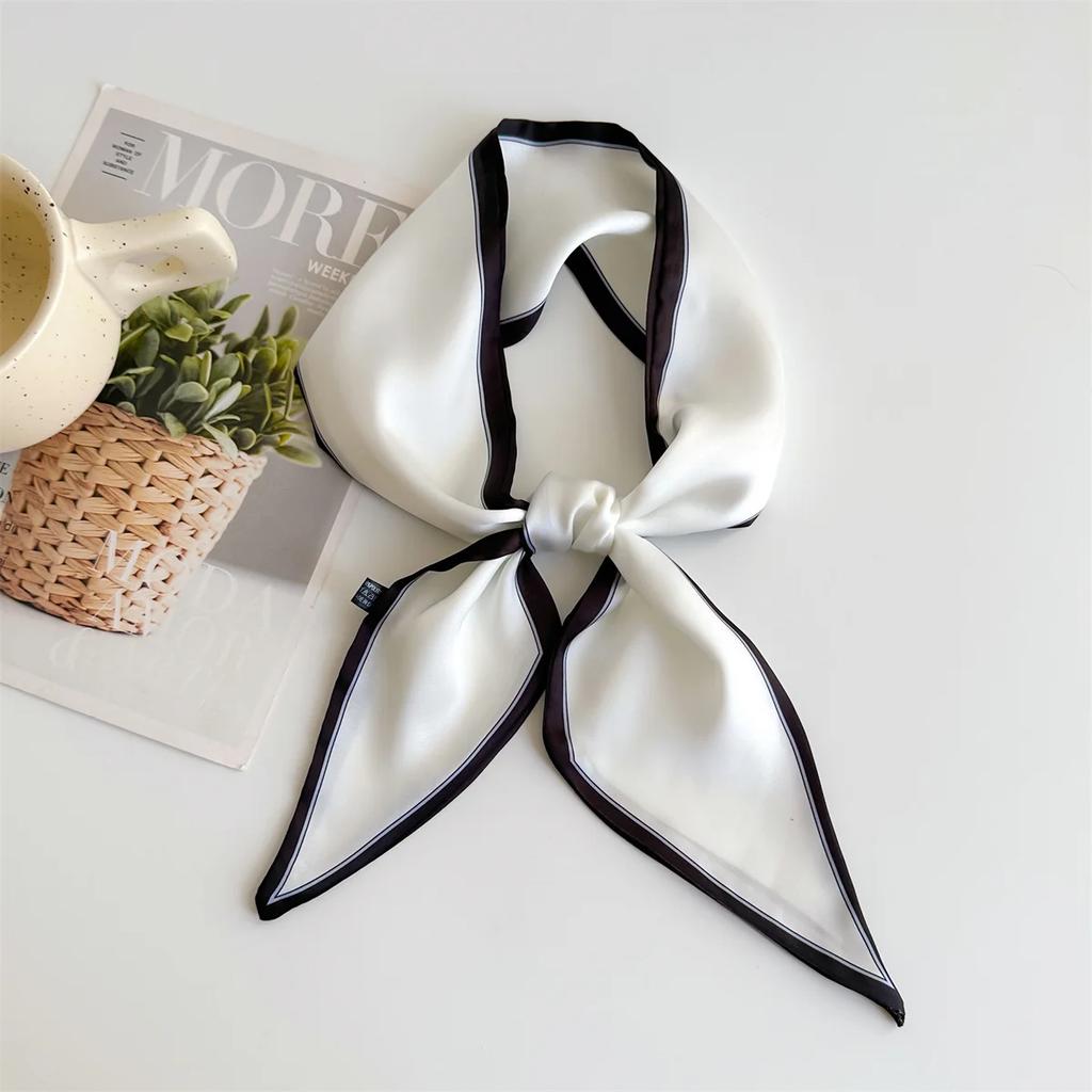 Fashion Print Hair Ribbon Scarf Women Neck Tie Bag Scarfs Satin Silk Skinny Headscarves Ladies Foulard Floral Bands 2026 New