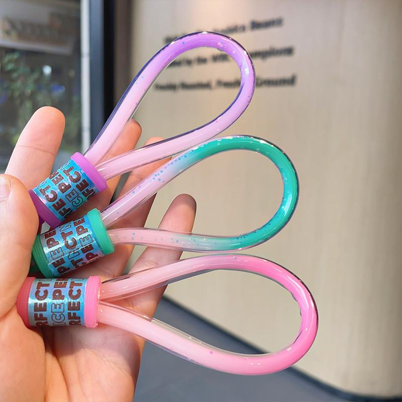 Adorable Acrylic Sand Flow Bunny Keychain Cute Couples Car Bag Key Accessory Gift