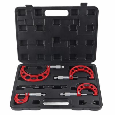 4Pcs Outside Micrometer 0.0001in Outsides Accuracy Machinist Tool for Measuring Diameter 0?4in