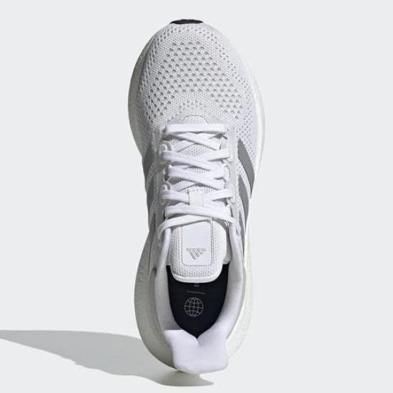 Adidas Pure Boost 22 LPE90 Running Black Size cm Women's Shoes, White/Silver Metallic/Core (GW0906), 25.0