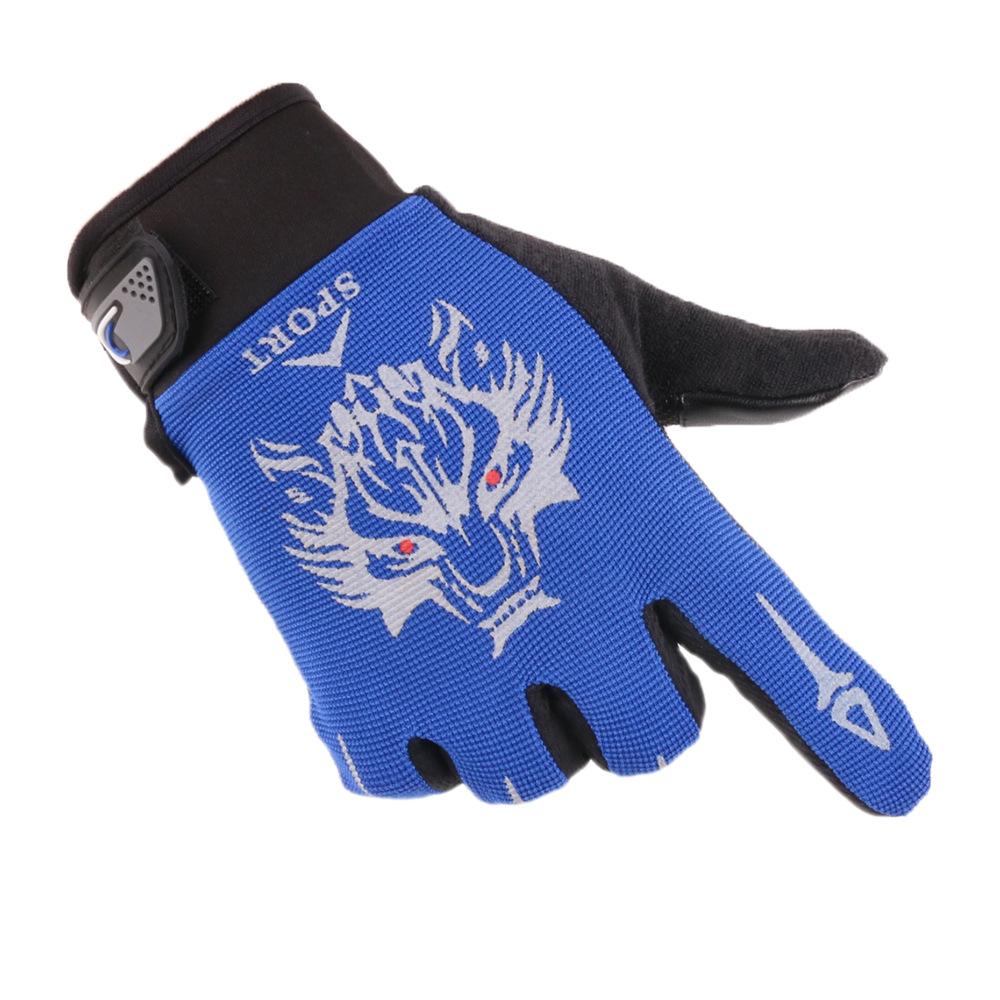 Outdoor-Radhandschuhe mit vollen Fingern für Männer und Frauen, Sonnenschutz, Mode, Fitness, Militärfans, Sport, Lange Finger, Rennradhandschuhe one size