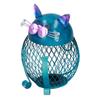 Salvadanaio Gatto Animale Decorazione Ferro Battuto Fatto a Mano Scatola per Risparmio Denaro Regalo di Compleanno