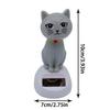 Solar Powered Dancing Cat Cute Solar Powered Swinging Cat Dashboard Decoration Animated Swing Cat Decor for Car ornaments gifts