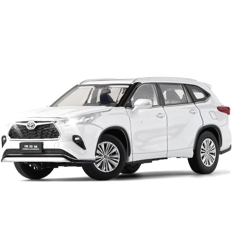 

1/32 JKM Toyota Highlander XSE AWD HYBRID Diecast Toy Model SUV Sport Car Sound & Light Educational Collection Gift For Kids