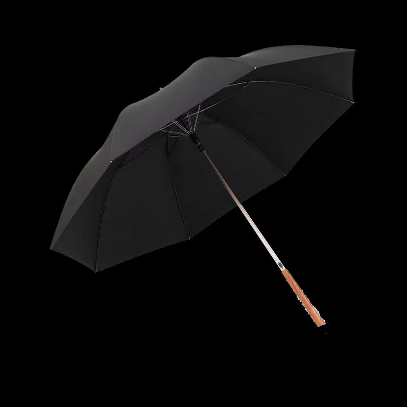TCAI African Rosewood Handle Pongee Stick Umbrella