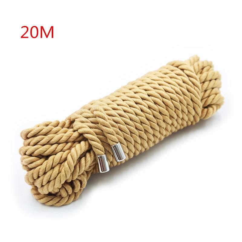 5/10/20M Hemp Shibari Rope BDSM Bondage Rope for Adult Tying Sex Games Slave Body Restraint Rope To Tied Binding SM Sex Toys