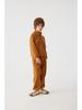 Korean Style Fleece Sweatshirt Set for Kids - Half-Zip, Warm Two-Piece for Boys & Girls Ages 1-6, Autumn/Winter Wear