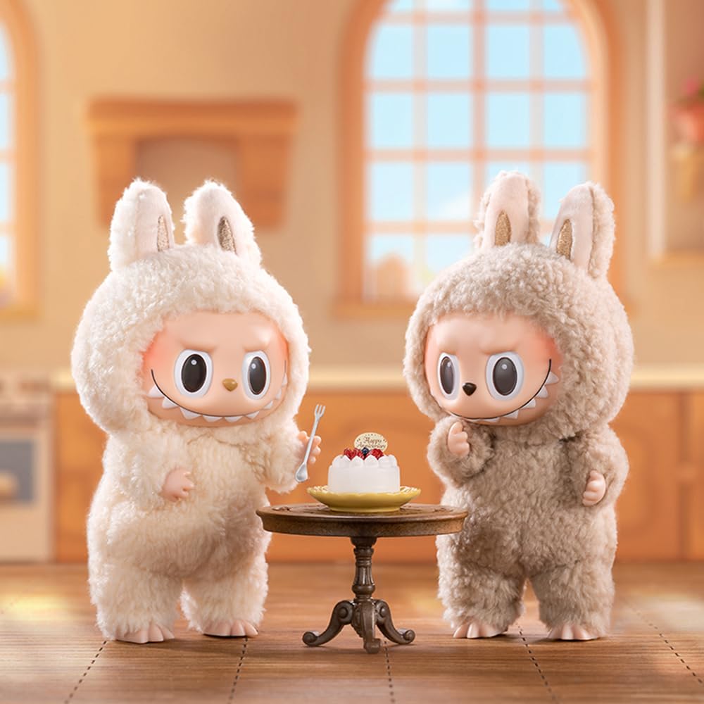 POP MART THE MONSTERS Exciting Macaron Plush Series [1 Piece] Pop Mart Gachapon Blind Box Figure Plastic Model Premium Toy PVC Soft Vinyl Original