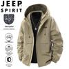 JEEP SPIRIT Men's Casual Outdoor Hooded Jacket