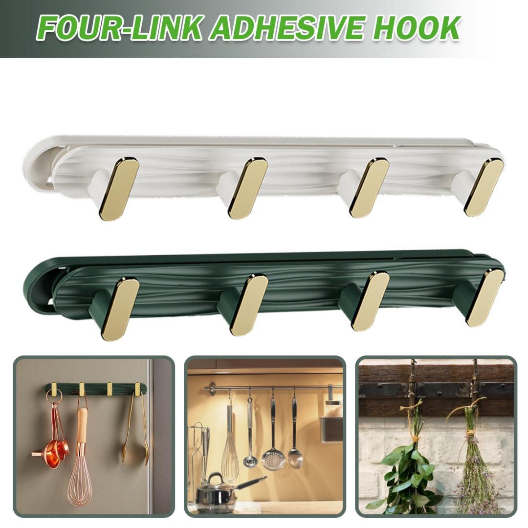 

PDTO 4 крючка, настенные крючки для полотенец для ванной комнаты, вешалка для одежды, крючки, декоративные крючки на рельсе