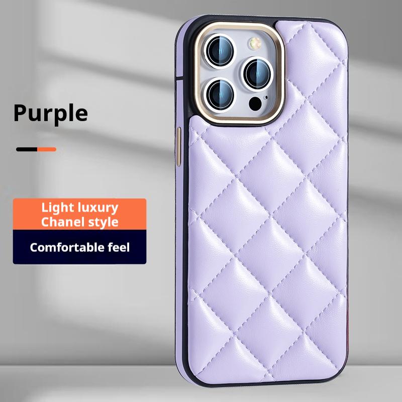 Quilted Leather iPhone 12 - 16 Case - Stylish, Protective & Multiple Colors!