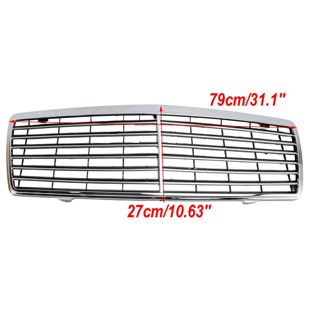 Chrome Front Bumper Grill Grille Fit Mercedes Benz S-Class W140 1992-1998