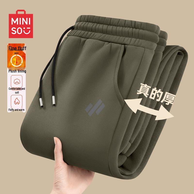 

MINISO Мужские джоггеры на кулиске с флисовой подкладкой 3XL