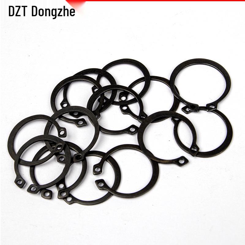 300 ks černě oxidované uhlíkové oceli pojistné kroužky typu C