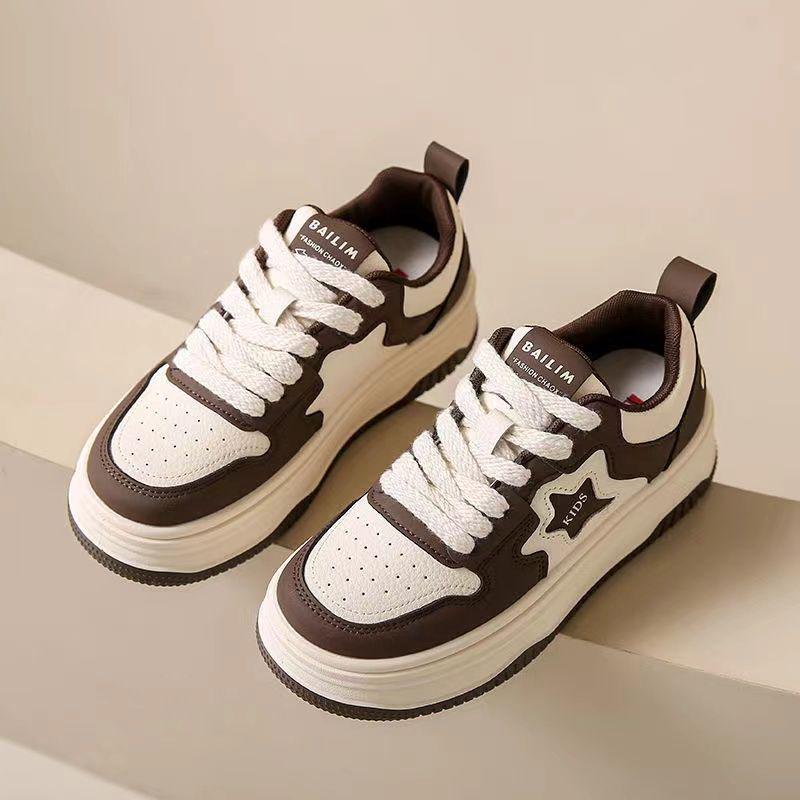 Superheta vita damsneakers 2025: Koreansk stil, tjock sula, mångsidiga fritidsskor för vår och höst