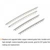 uxcell Acoustic Guitar Frets, Wire Guitar Fretboards, 20 Frets, 2.2mm, Silver Tone, Replacement Fretboards, 20 Pieces