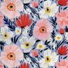 Royal Samt Stoff Polyester Zum Nähen - Motiv Blumen - Rdx2299