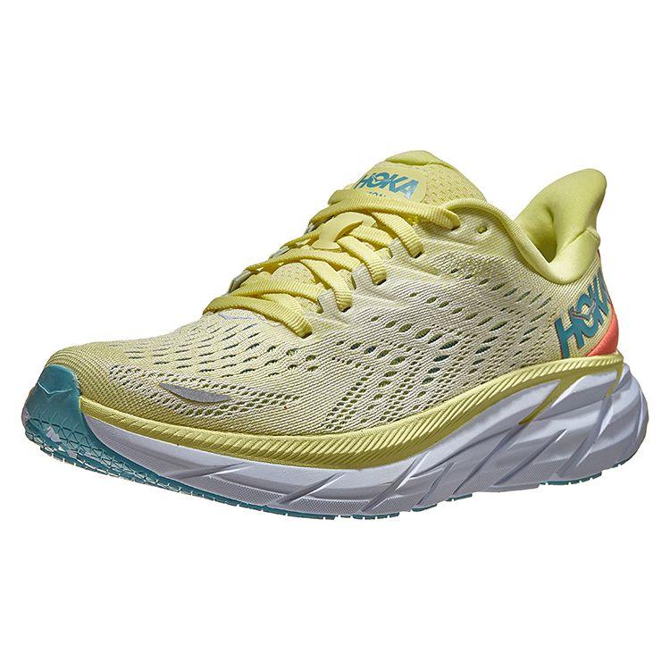 HOKA Clifton 8 Yellow Pear Women Sneakers Sweet-Corn 1119394-YPSC