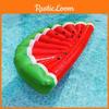 Uppblåsbar Vattenmelon Flytring Vuxen Åkbar Tjock PVC Simring Utomhus Flytande Säng Miljövänlig 180*80*20cm
