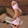 Large Size Shoes with Platform Heels and Thick Soles. New Style Casual Beach Flip-flops.