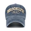 Washed Visor Three-Dimensional Embroidery 1947 Letter Soft Top Baseball Cap Casual Cap Women
