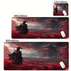 Game Mouse Pad Japanese Samurai Devil Mousepad Black Gamer Desk Mats Esports Mouse Pad Carpet Gaming Accessories Cool Table Mat