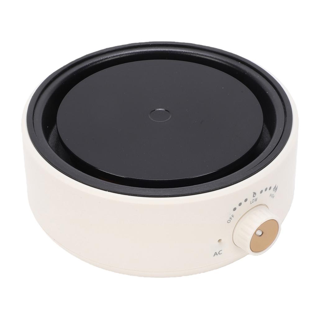 Fornello Elettrico per Tè Multifunzione 500W Portatile Elettrico Piccola Piastra Riscaldante per Preparare il Tè Bollire l'Acqua Bianco