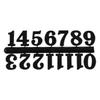 1Set 0-12 Arabic Number Plastic Replacement Gadget Silver Gold Digital Clock Numerals Parts Clock Repair Bell DIY Accessories