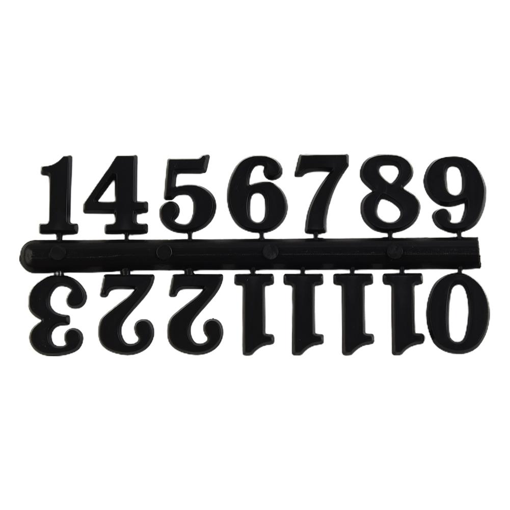 1Set 0-12 Arabic Number Plastic Replacement Gadget Silver Gold Digital Clock Numerals Parts Clock Repair Bell DIY Accessories