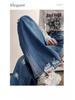Summer 2026 High Waist Petite Straight Wide Leg Women's Jeans