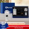 Digital Display Coffee Cup & Handheld Fan Business Gift Set for Leaders & Colleagues - Customizable with Logo