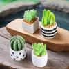 Cute Succulent Plant Car Ornaments for Dashboard, Flower Pots Rear View Mirror Accessories Center Screen Decoration, Dashboard Decor Car Accessories