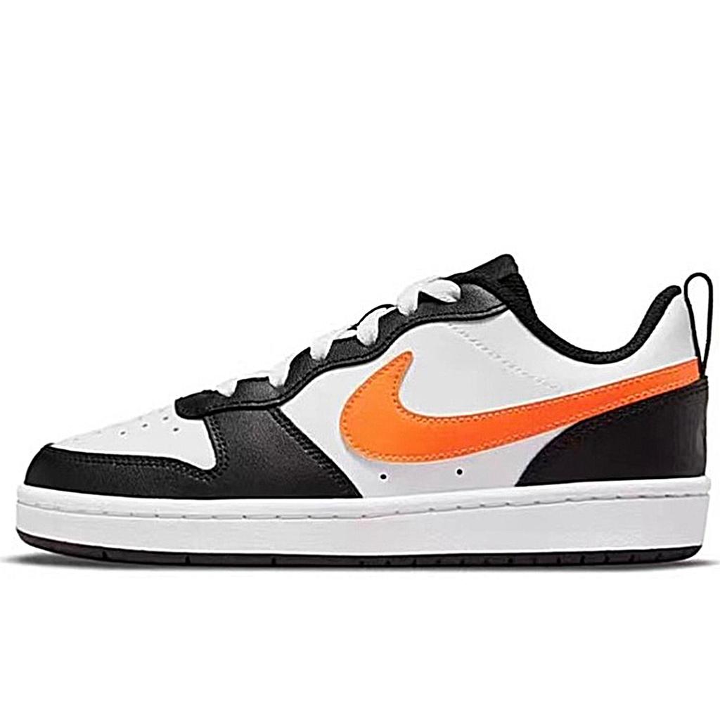 Nike Court Borough Slip Resistant Abrasion Resistant Low Top Skateboard Shoes GS Wedding Red BQ5448-115(Team349-S-BOX)