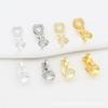 Gold-packed 18K Color-preserving Anti-allergic Ear Clip Converter Painless Triangle Clip Accessories DIY Earrings Jewelry Accessories A29