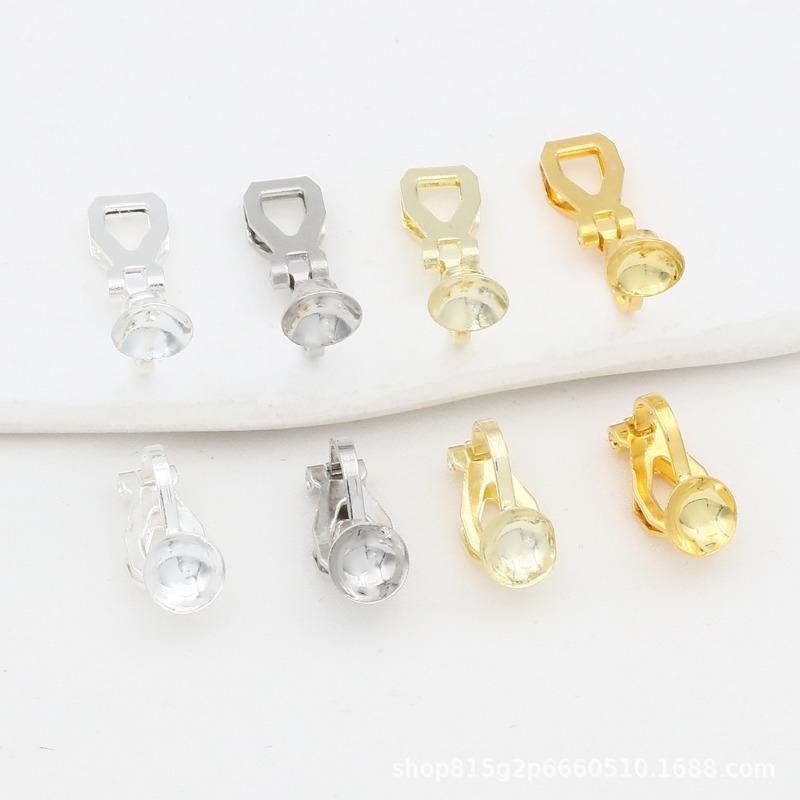 Gold-packed 18K Color-preserving Anti-allergic Ear Clip Converter Painless Triangle Clip Accessories DIY Earrings Jewelry Accessories A29