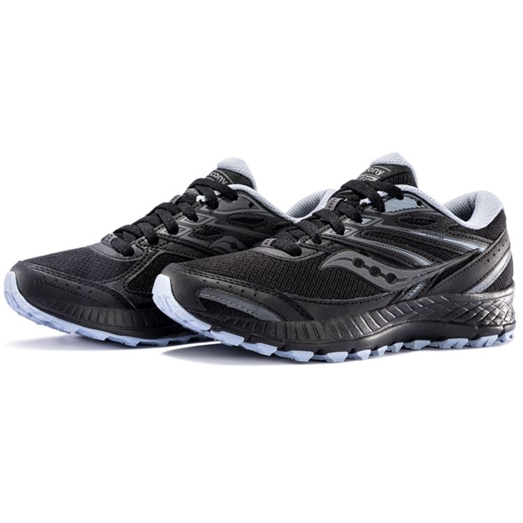 SAUCONY Women's Cohesion TR13 Black Grey Blue Running Shoes S10563-1