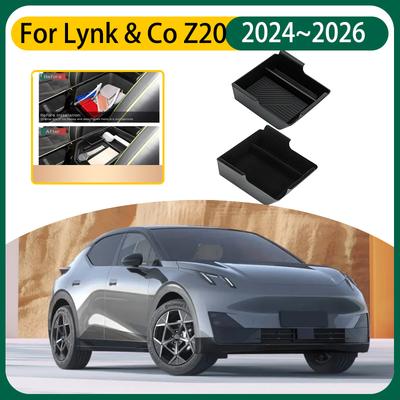 Car Storage Box For Lynk & Co Z20 Accessories E335 2024 2025 2026 Car Armrest Storage Box Organizer Center Console Accessories