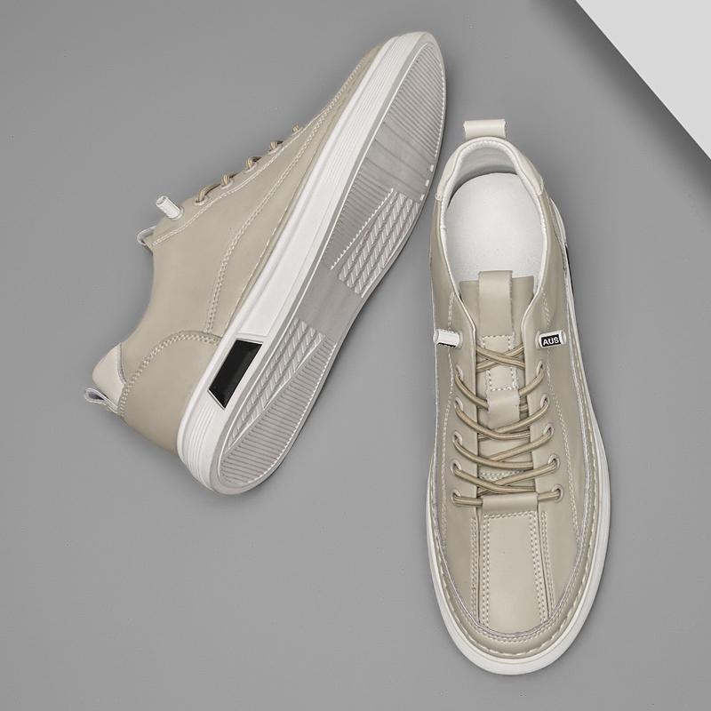 Fashion Classic Fashion Skateboard Footwear for Men Thick Soled Sneakers Anti Slip Man Casual Shoes Genuine Leather Mens Tenis Masculino