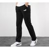 PUMA Knitted Sweatpants Men's Black Moderate Straight Fit Pants 843730-01