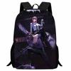 Printed Two-Dimensional Chainsaw Man Schoolbag, Primary School Student Cartoon Chaaw Man Backpack